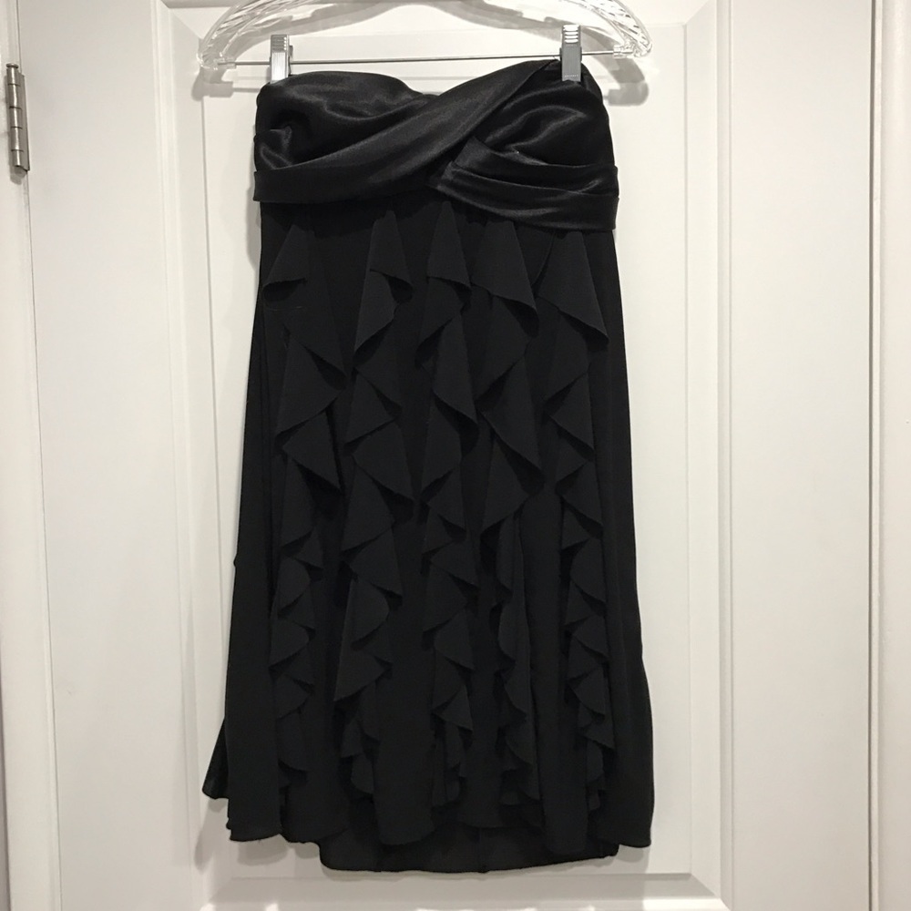 Xscape Black Strapless Dress-Size 4